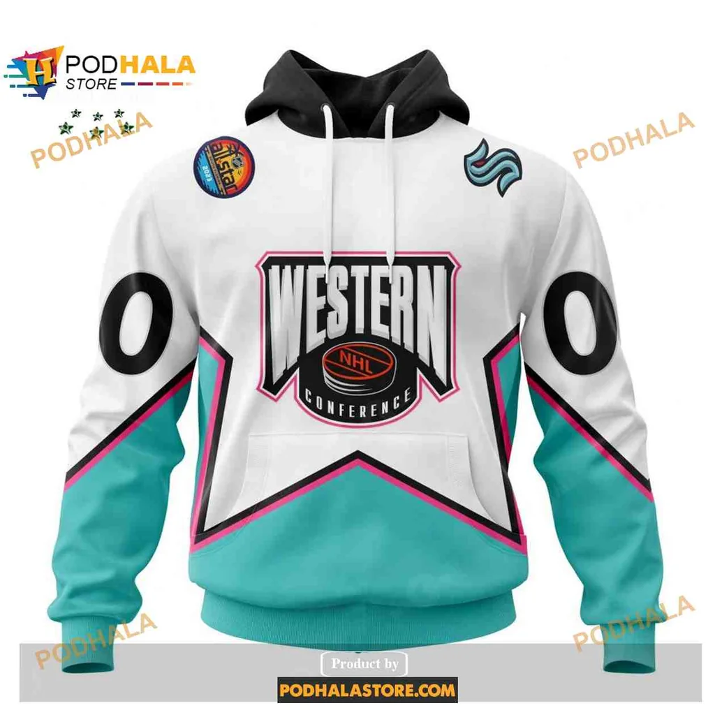 Sporty Seattle Kraken 3d Hoodie Featuring Bold Western Conference Design
