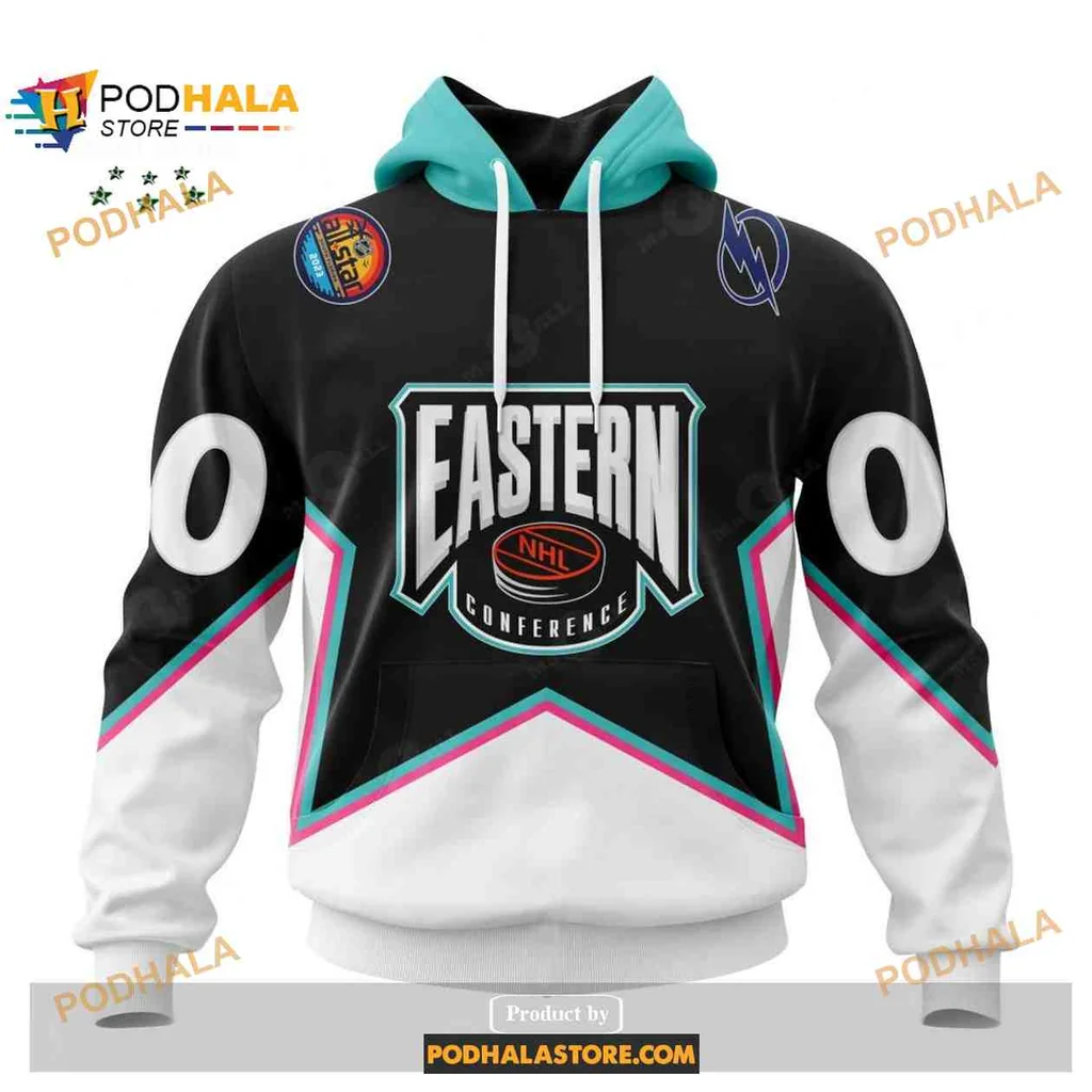 Sporty Tampa Bay Lightning 3d Hoodie With Eastern Conference Design