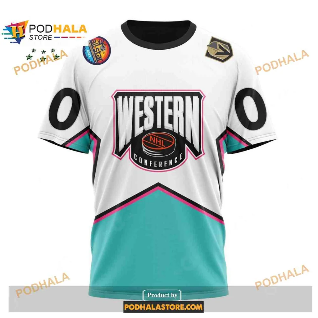Sporty Vegas Golden Knights AOP Hoodie With Western Conference Design Sporty Vegas Golden Knights AOP Hoodie With Western Conference Design