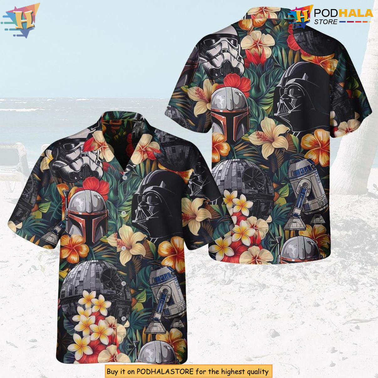 Star Wars Floral Darth Vader Hawaiian Shirt 2026 Summer Tropical Button Down