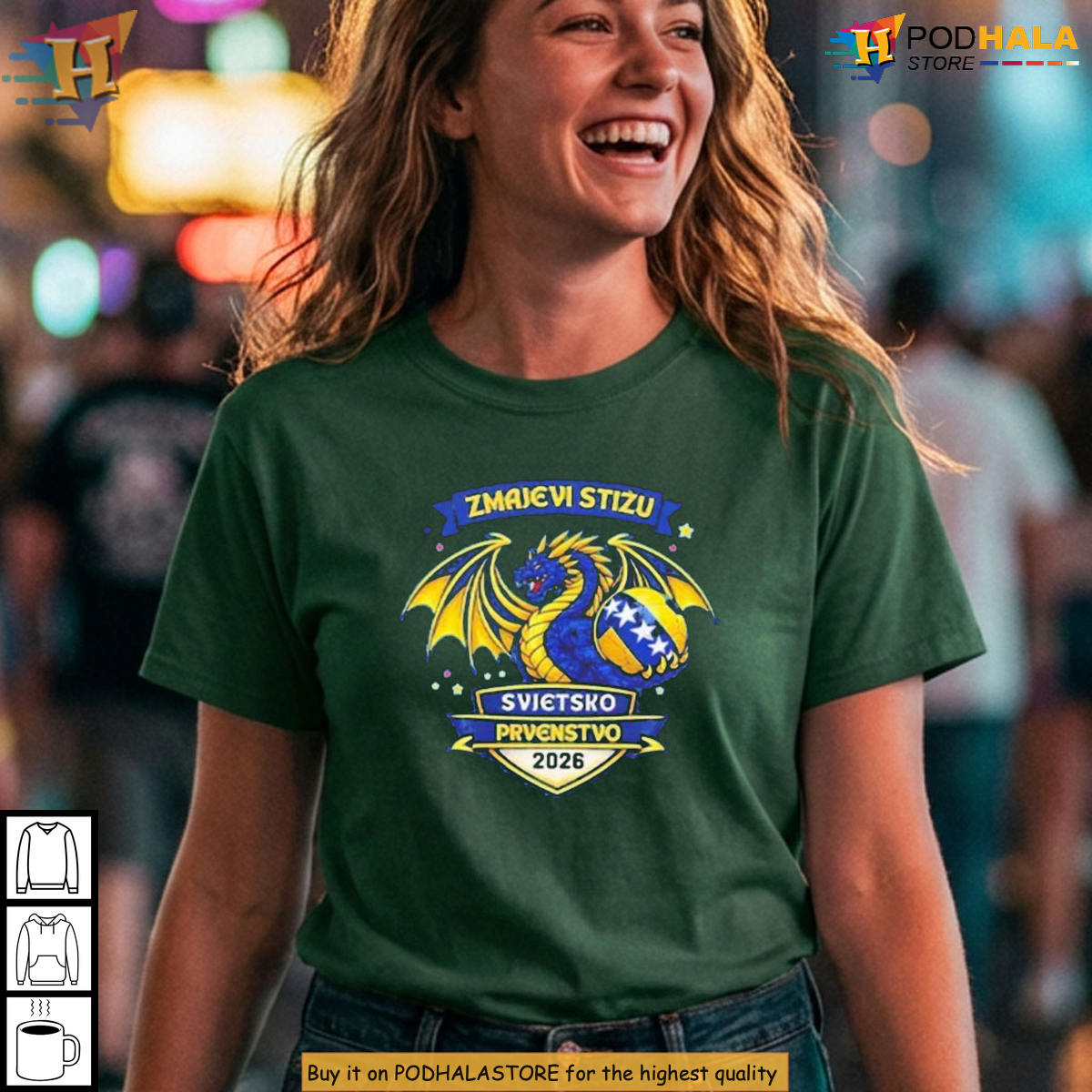 Stizu Zmajevi Bosnian 2026 World Soccer Tournament V-Neck Shirt Gift For Fan