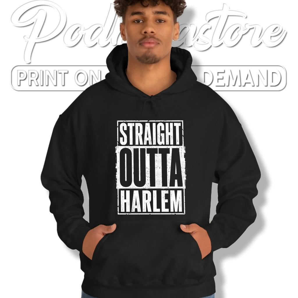 Straight Outta Harlem Tee Funny New York City Retro Hip Hop Graphic Top Straight Outta Harlem Tee Funny New York City Retro Hip Hop Graphic Top