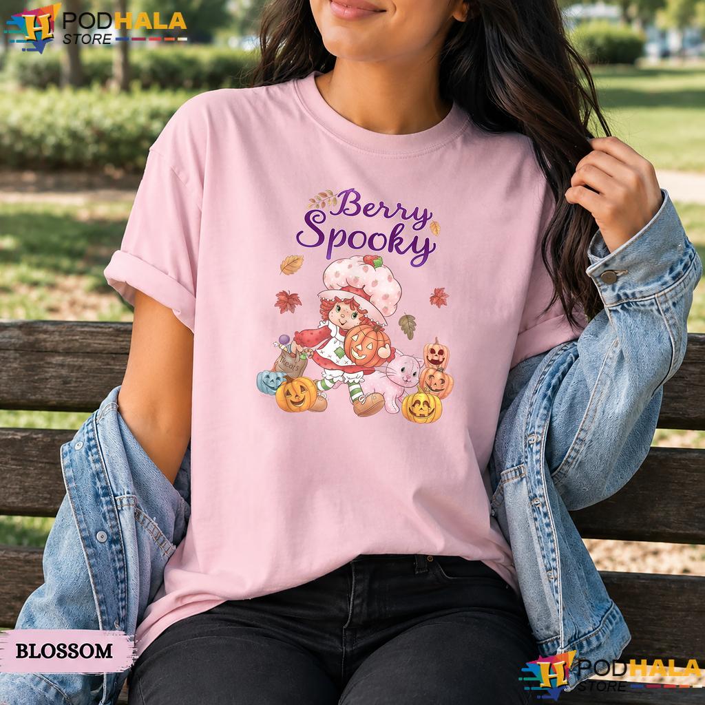 Strawberry Shortcake Berry Spooky Comfort Colors T-Shirt Halloween Top
