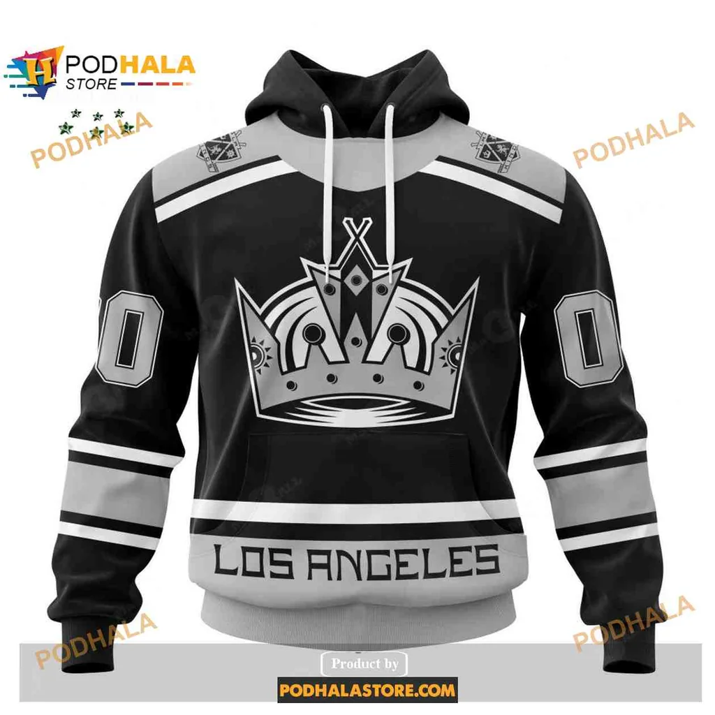Stylish Los Angeles Kings 3d Hoodie With Regal Crown Design