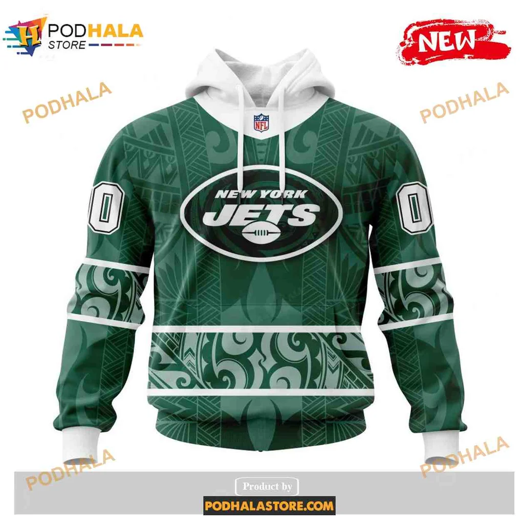 Stylish New York Jets Tribal 3d Hoodie With Unique Cultural Design