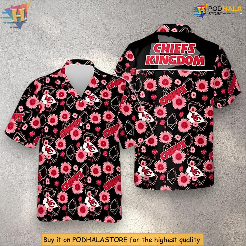 Sunflowers Summer Style Kansas City Chiefs Youth Hawaiian Shirt Tropical
