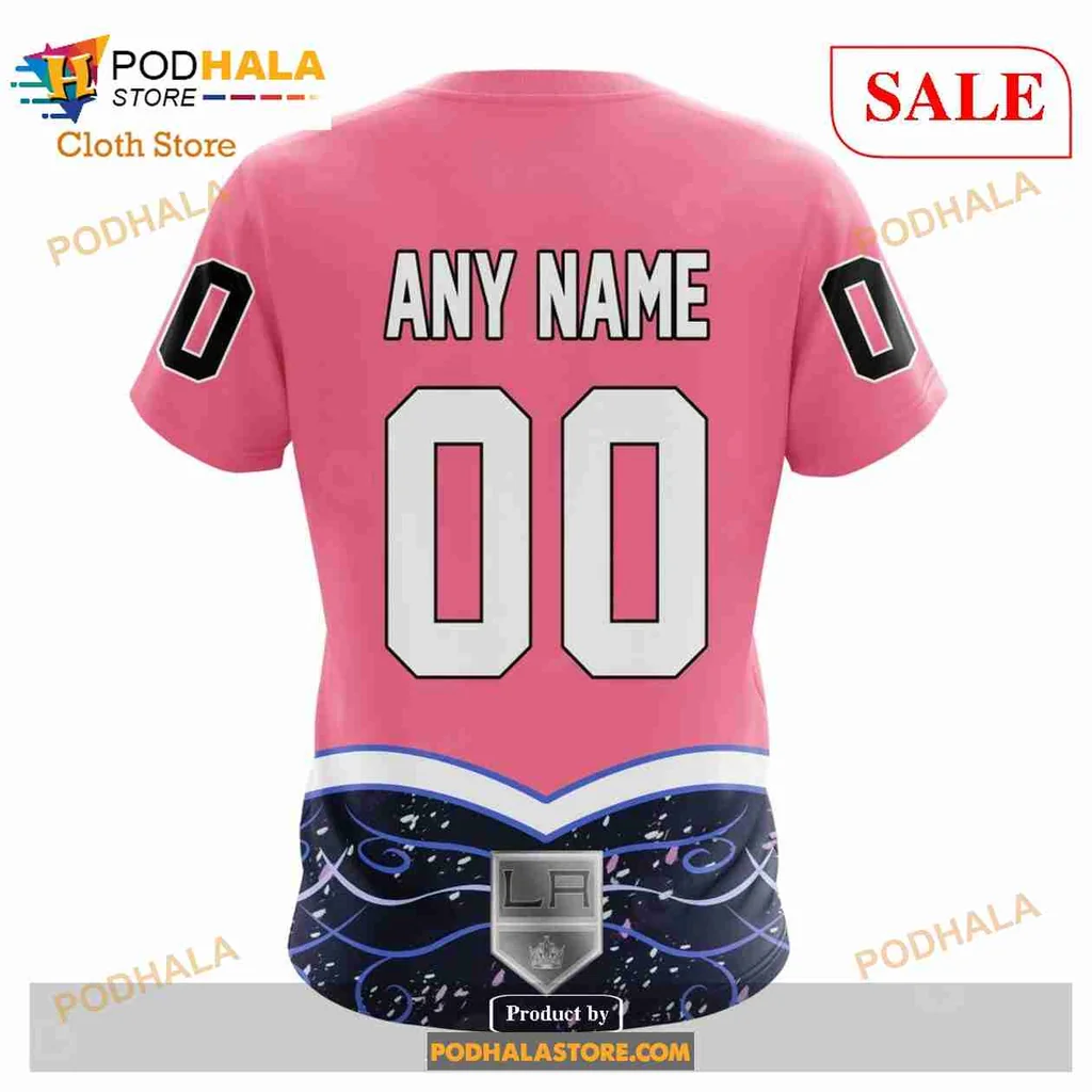 Supportive Los Angeles Kings 3d Hoodie For Cancer Awareness Events - Product View 7 Supportive Los Angeles Kings 3d Hoodie For Cancer Awareness Events - Product View 7