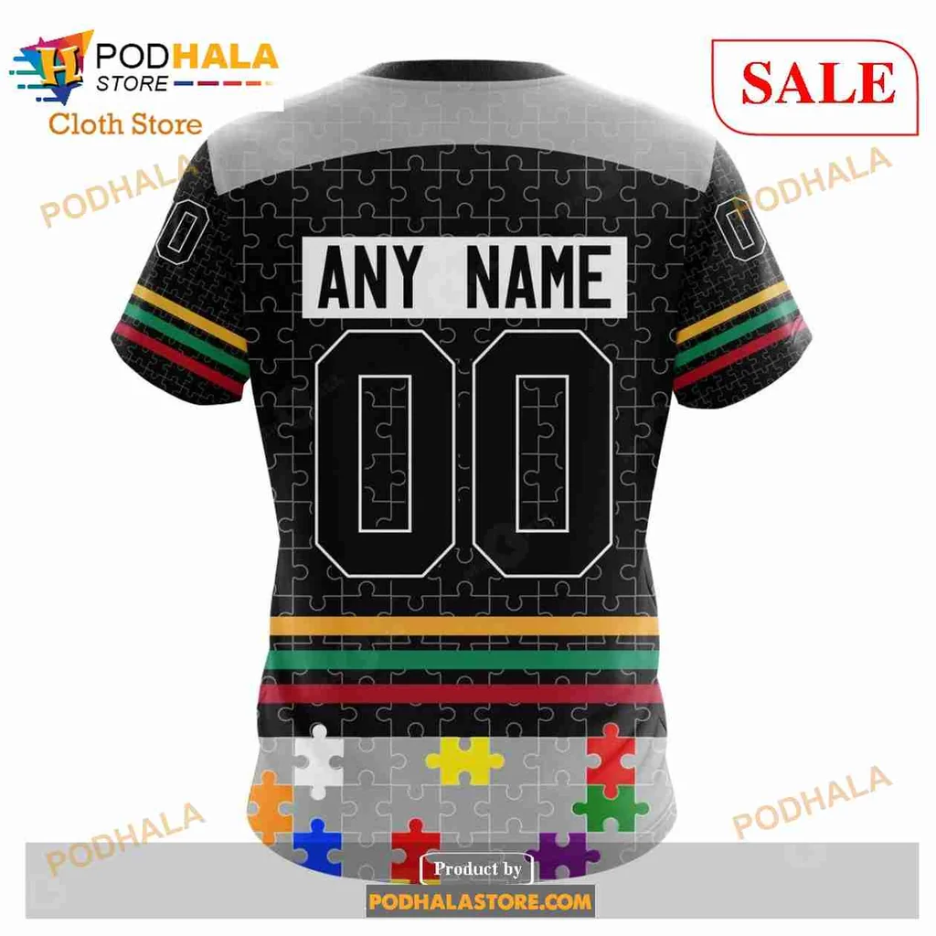 Supportive Los Angeles Kings 3d Hoodie With Colorful Puzzle Piece Design - Product View 7 Supportive Los Angeles Kings 3d Hoodie With Colorful Puzzle Piece Design - Product View 7