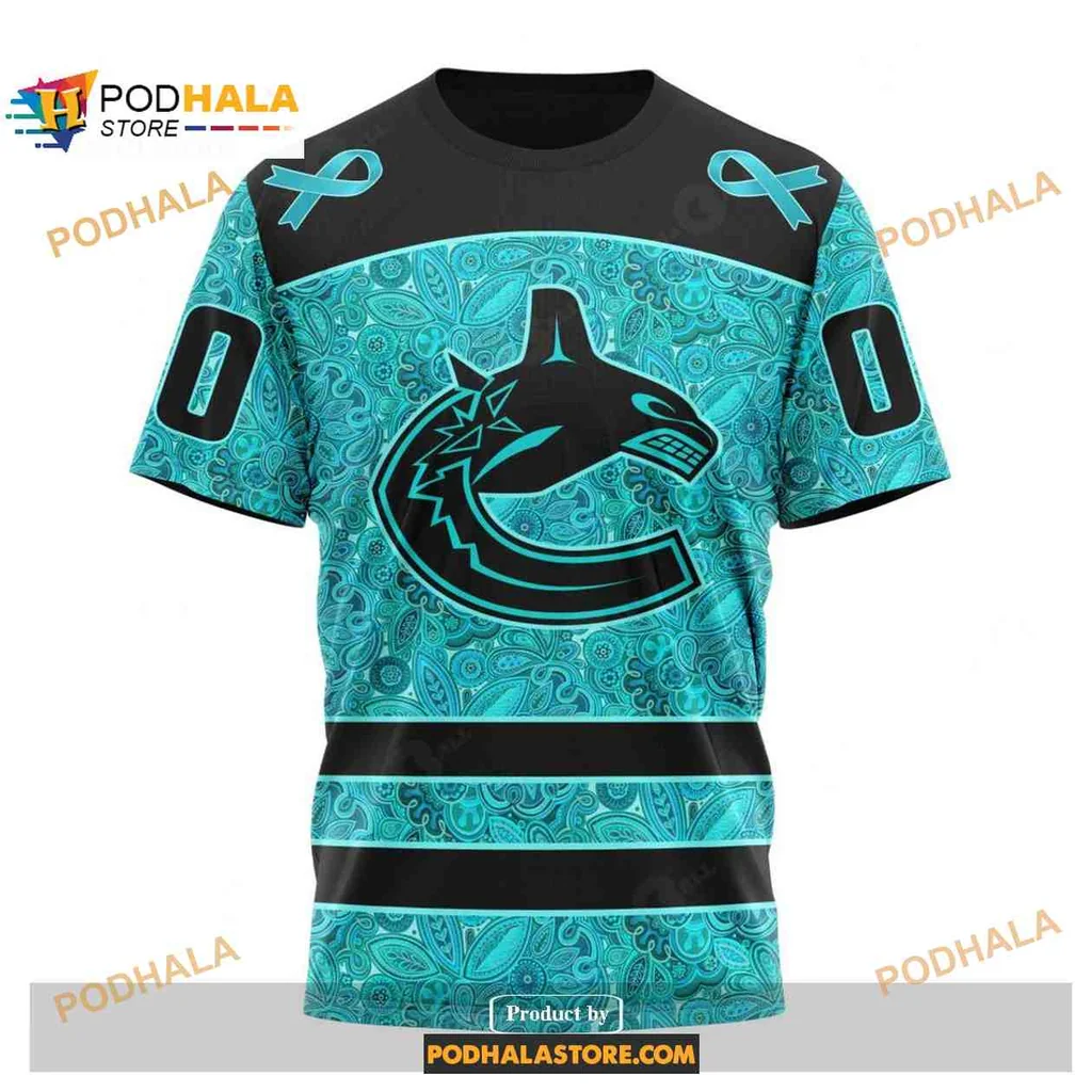 Supportive Vancouver Canucks Orca Whale AOP Hoodie For Ovarian Cancer Awareness Supportive Vancouver Canucks Orca Whale AOP Hoodie For Ovarian Cancer Awareness