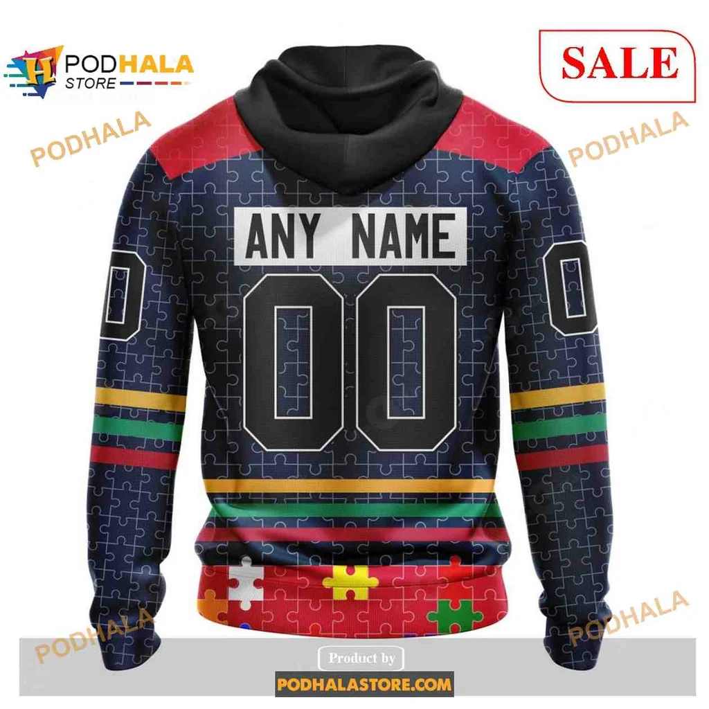 Supportive Washington Capitals Autism Awareness All Over Print Hoodie With Bold Design Supportive Washington Capitals Autism Awareness All Over Print Hoodie With Bold Design