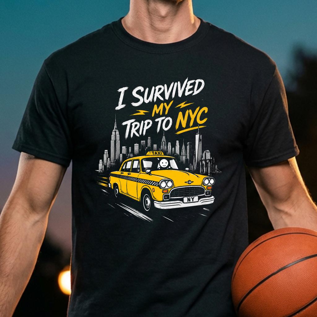 Survived NYC Trip Tee Funny New York City Tourist Graphic Humor Top Survived NYC Trip Tee Funny New York City Tourist Graphic Humor Top
