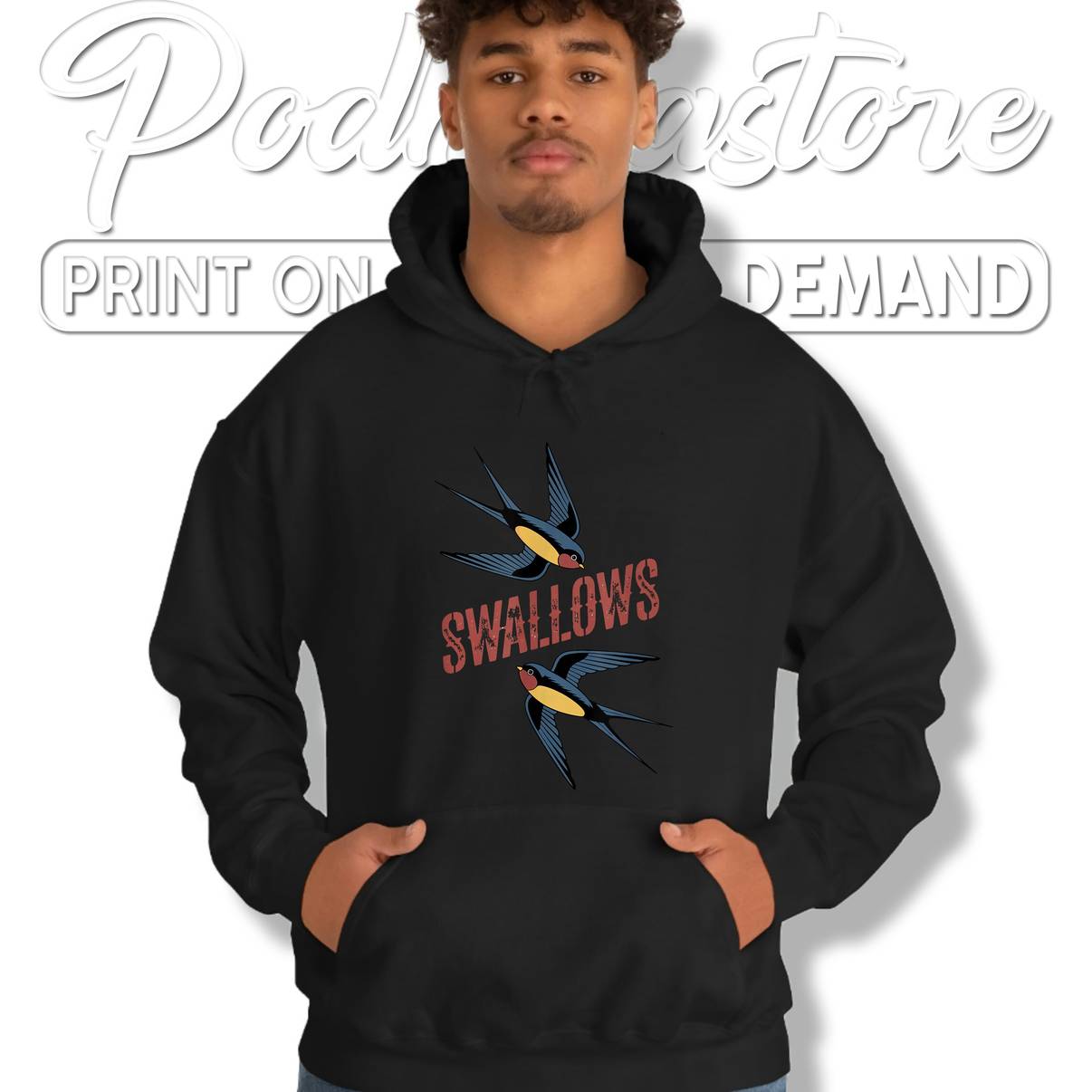 Swallows Vintage Tattoo Style Shirt Funny Gay Pride Graphic For Mens