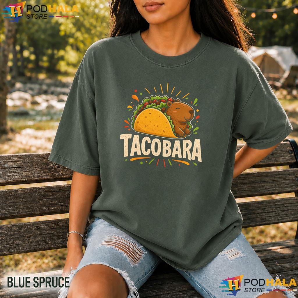 Tacobara Capybara Comfort Colors Shirt Funny Tacos Animal Humor Graphic Tee Tacobara Capybara Comfort Colors Shirt Funny Tacos Animal Humor Graphic Tee