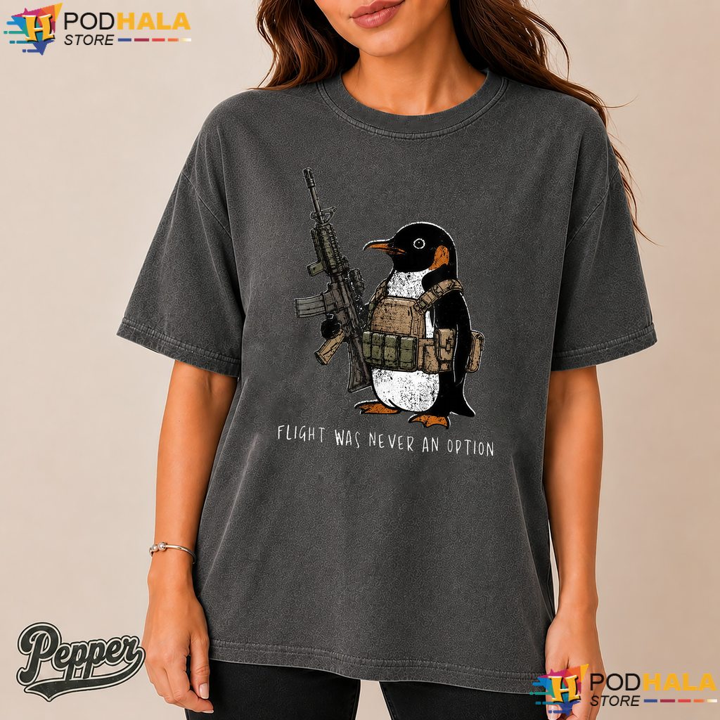 Tactical Penguin Flight Meme Comfort Colors Shirt Funny Bird Graphic Top Tactical Penguin Flight Meme Comfort Colors Shirt Funny Bird Graphic Top