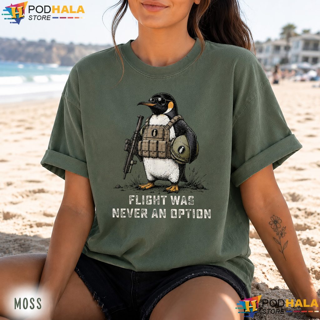 Tactical Penguin Graphic Comfort Colors Tee Flight Never Option Apparel Tactical Penguin Graphic Comfort Colors Tee Flight Never Option Apparel