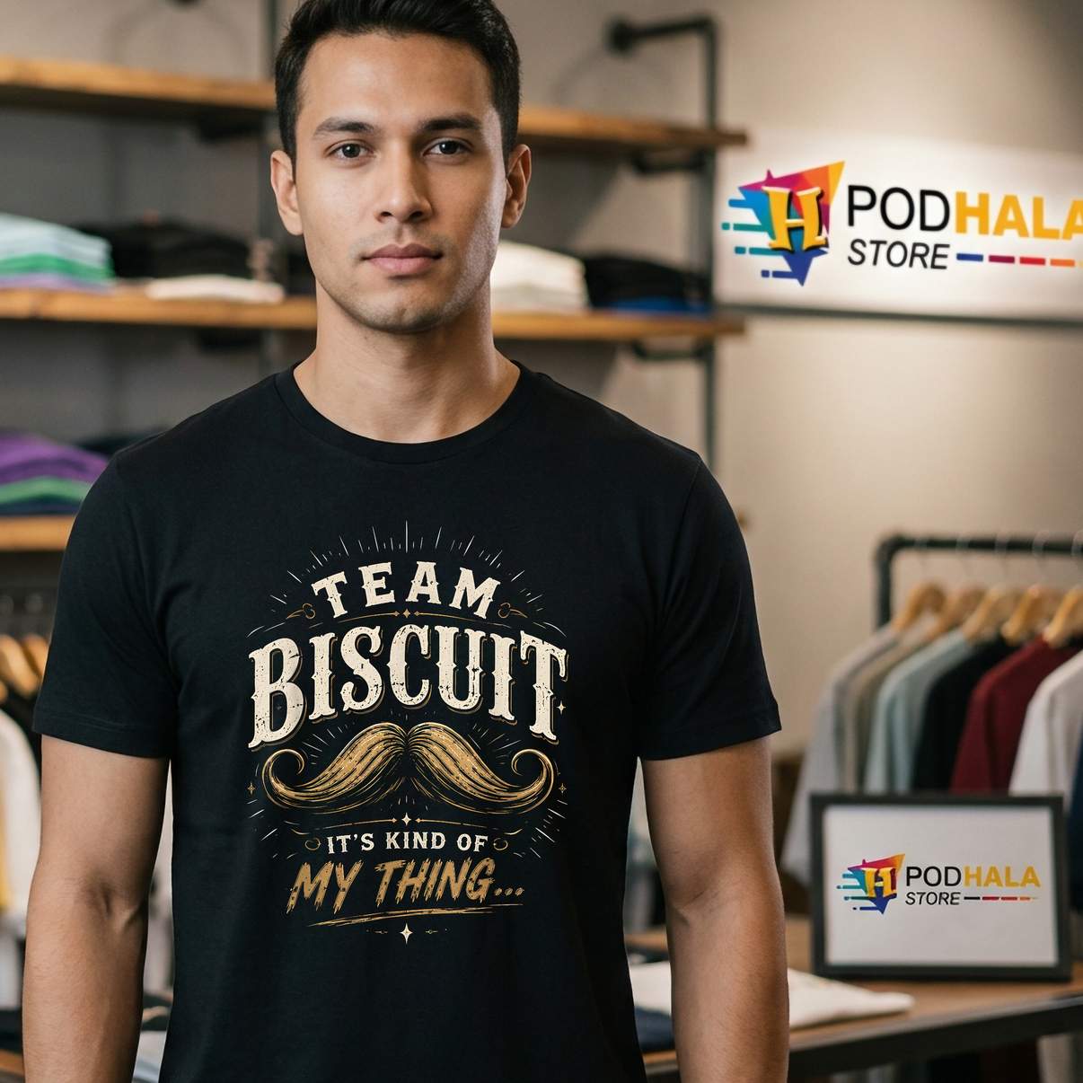 Team Biscuit My Thing Shirt He Who Fights With Monsters Funny Graphic Apparel
