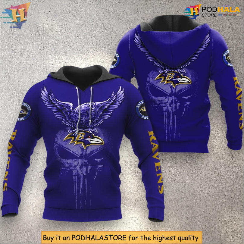 Team Spirit Edition Baltimore Ravens Hoodie 3D Personalized For Fans