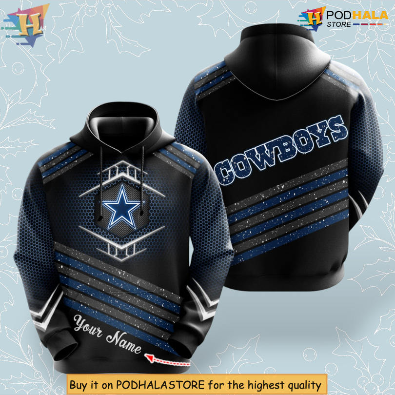 Team Spirit Wear Dallas Cowboys Zip Up Hoodie 3D Personalized NFL Gear