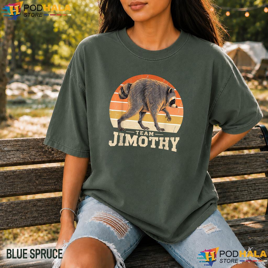 Team Timothy Retro Comfort Colors T-Shirt Sunset Raccoon Graphic Apparel