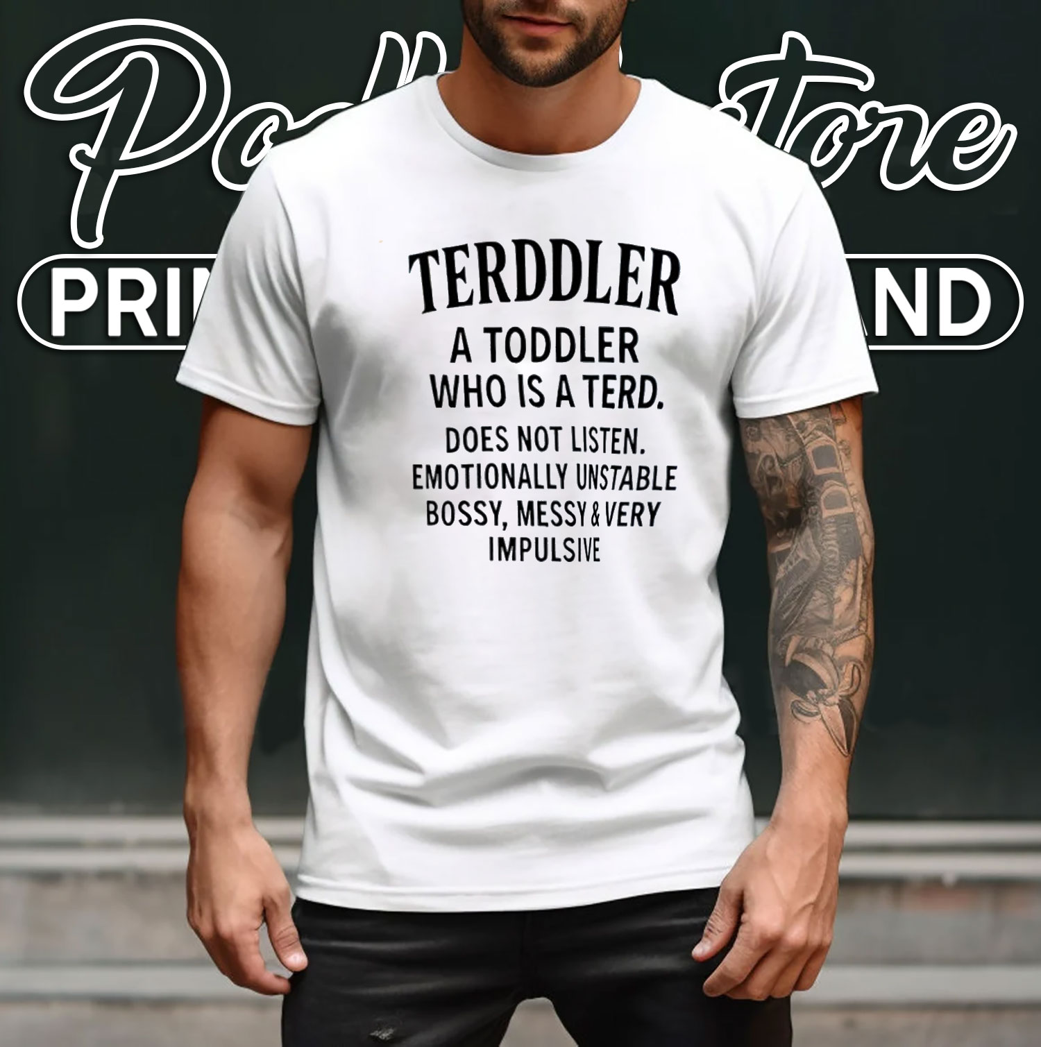 Terddler Funny Toddler Parody Shirt For Parents Who Know Kids Never Listen