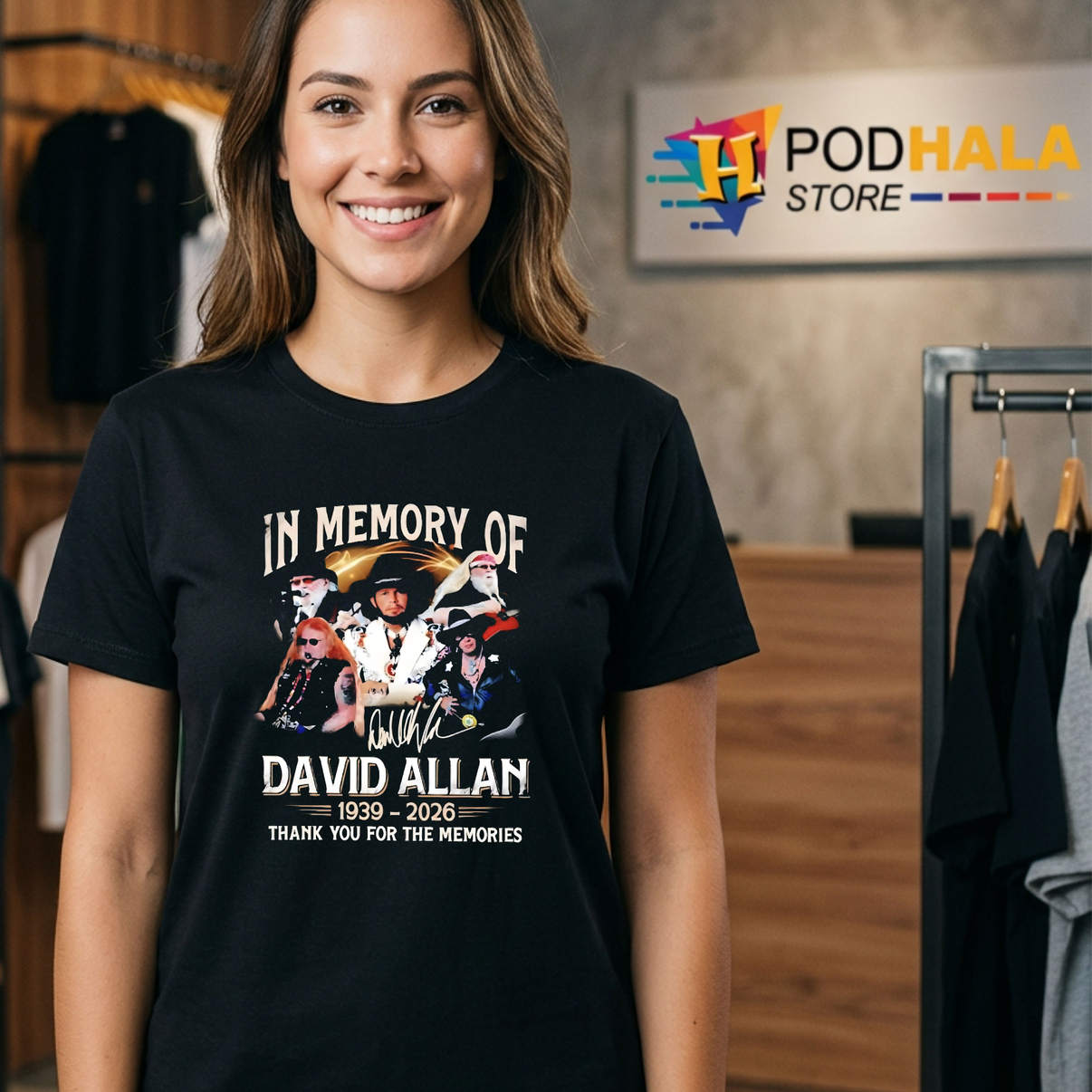 Thank You Memories David Allan Graphic Shirt 2026 Tribute Fan Apparel Gear