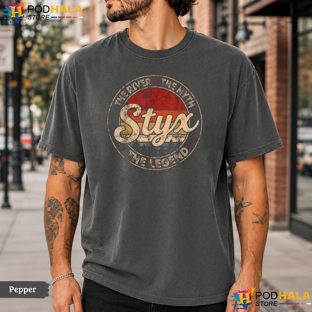 The River The Myth Styx Comfort Colors T-Shirt Vintage Music Legend Apparel