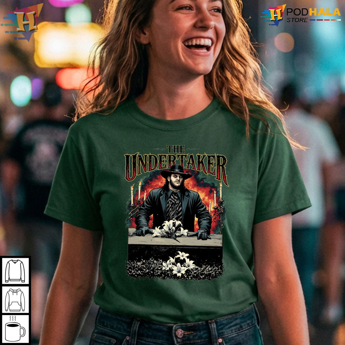 The Undertaker Retro Wrestling 1990s Pro Wrestling Gothic Fans Halloween T-Shirt