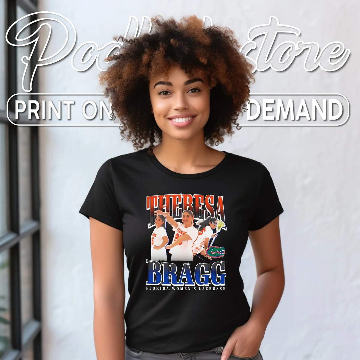 Theresa Bragg Florida Gators Shirt Womens Lacrosse Sports Fan Graphic Women