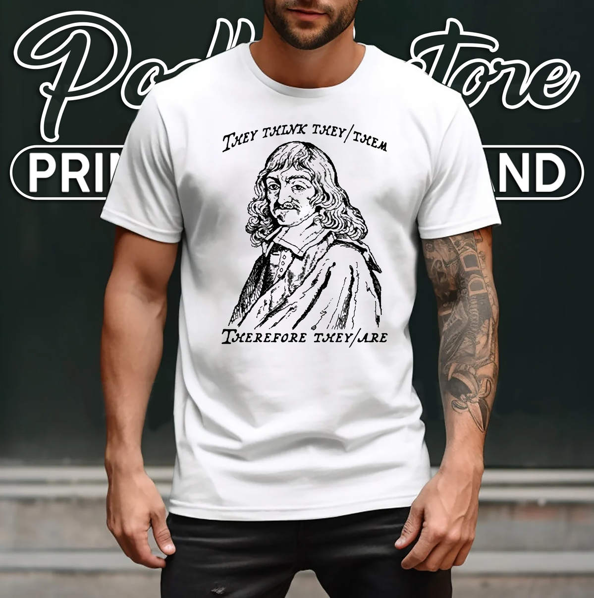 They Think They Them Tour 2026 T-Shirt Therefore They Are Pronoun Meme Graphic They Think They Them Tour 2026 T-Shirt Therefore They Are Pronoun Meme Graphic