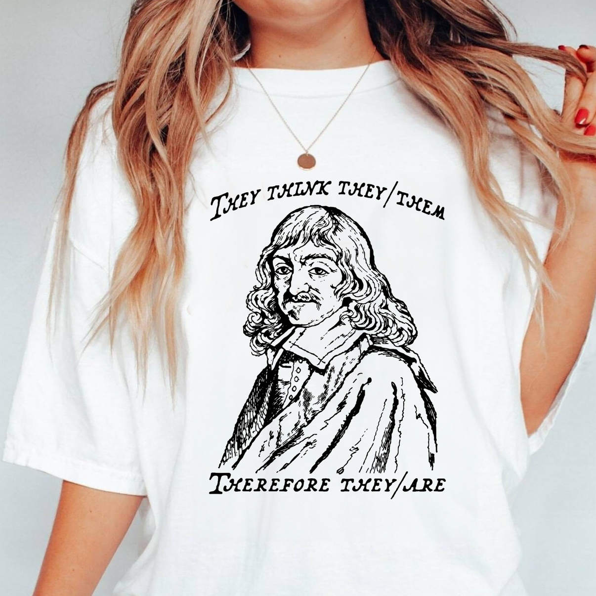 They Think They Them Tour 2026 Tee Therefore They Are Pronoun Meme Graphic They Think They Them Tour 2026 Tee Therefore They Are Pronoun Meme Graphic