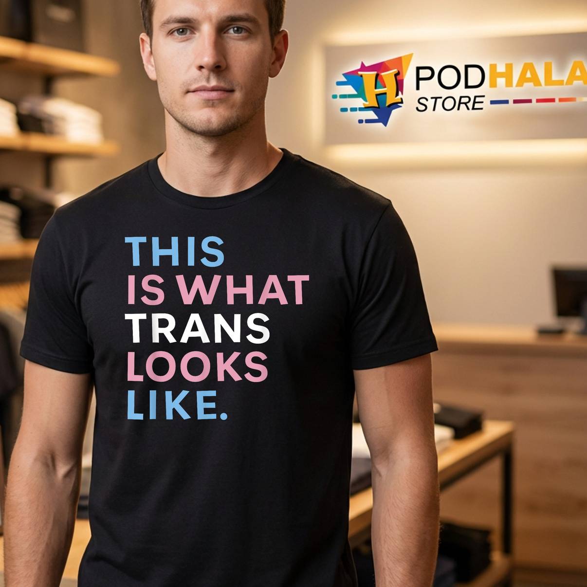 This Is What Trans Looks Like T-Shirt Transgender LGBTQ Pride For Mens This Is What Trans Looks Like T-Shirt Transgender LGBTQ Pride For Mens