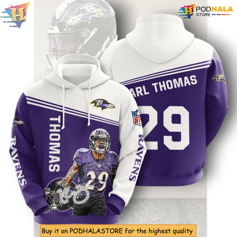 Thomas 29 Player Edition Custom Baltimore Ravens All Over Print Hoodie 3D
