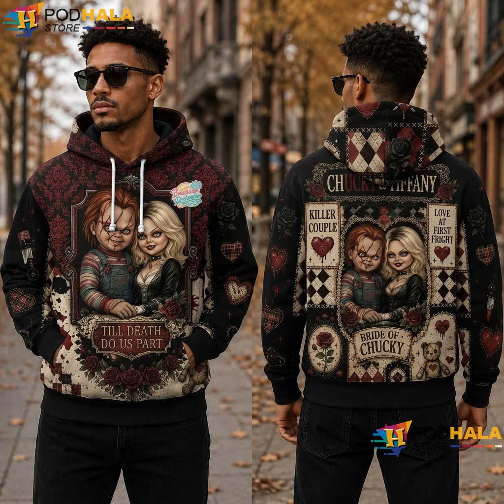 Tiffany Halloween 3D Hoodie Chucky Bride Horror Spooky Gift Tiffany Halloween 3D Hoodie Chucky Bride Horror Spooky Gift