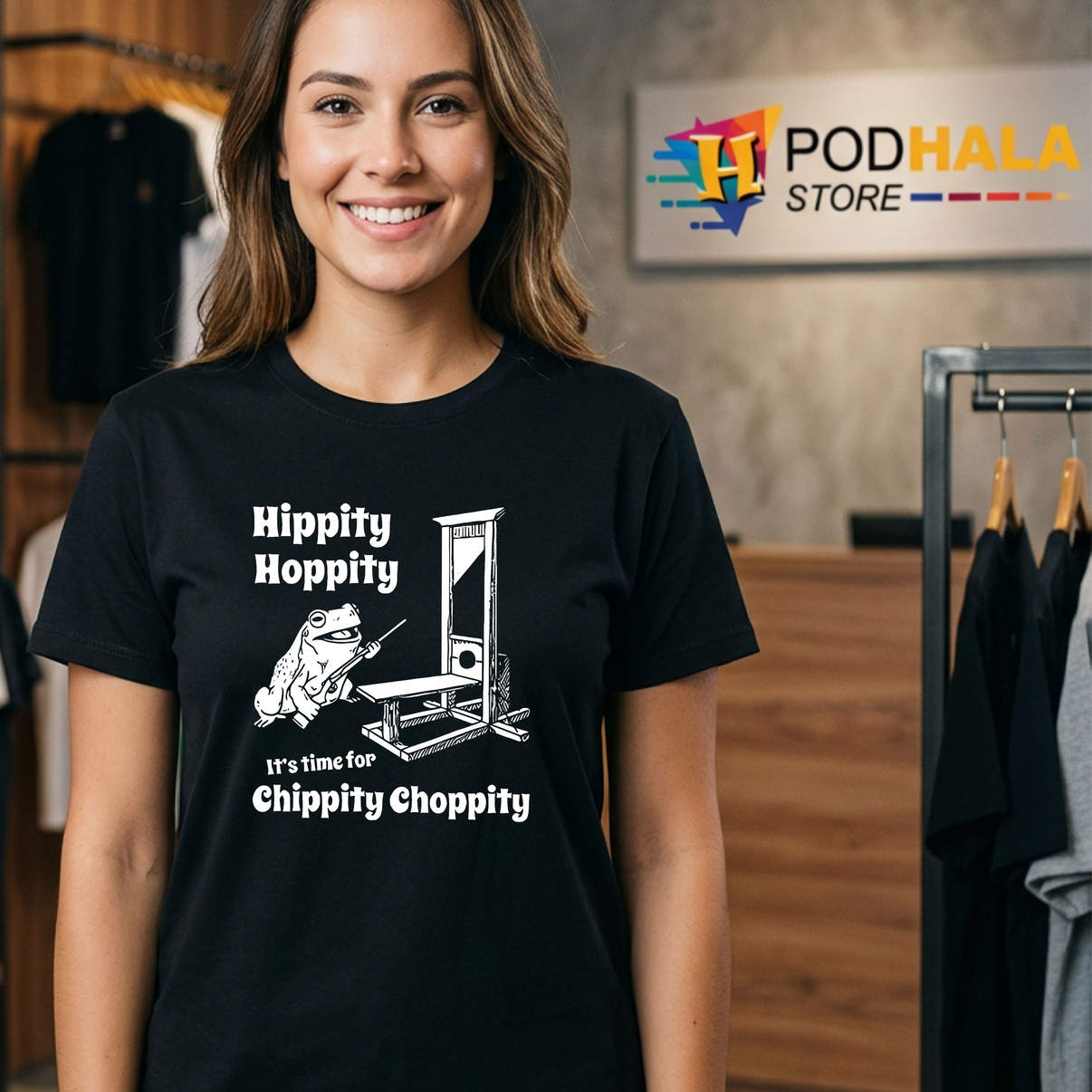 Time For Chippity Choppity Meme Shirt Hippity Hoppity Funny Frog Graphic Fan