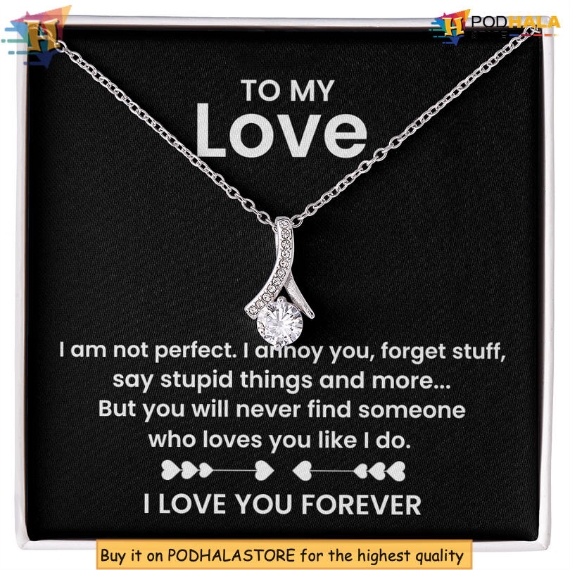 To My Beautiful Wife Devoted Love Necklace Valentine Day Card Messages Best Thing Happened - View 1 To My Beautiful Wife Devoted Love Necklace Valentine Day Card Messages Best Thing Happened - View 1