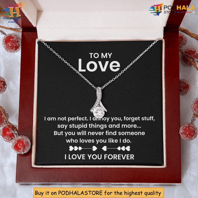 To My Beautiful Wife Devoted Love Necklace Valentine Day Card Messages Best Thing Happened - View 3 To My Beautiful Wife Devoted Love Necklace Valentine Day Card Messages Best Thing Happened - View 3