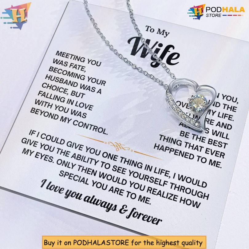 To My Wife Happy Love Necklace Valentine's Card Message Best Thing Ever Happened - View 6 To My Wife Happy Love Necklace Valentine's Card Message Best Thing Ever Happened - View 6