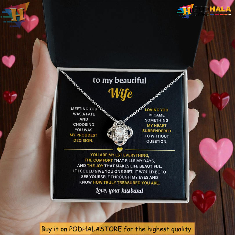 To My Wife Necklace For Valentine's Day You Are My Last Everything Deep Devotion Gift - View 2 To My Wife Necklace For Valentine's Day You Are My Last Everything Deep Devotion Gift - View 2