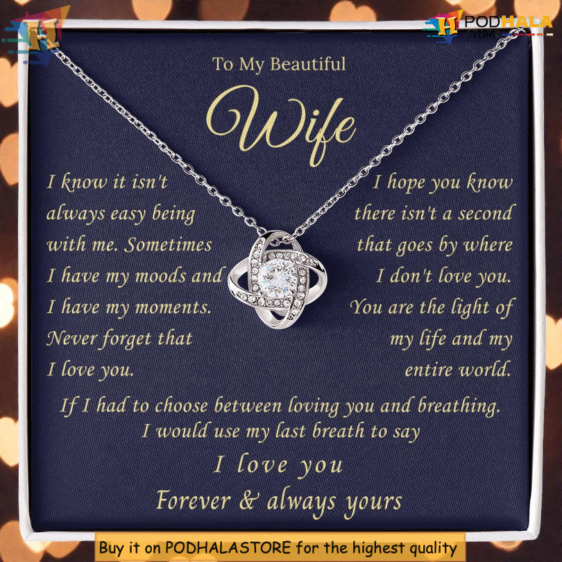 To My Wife Necklace Necklaces Valentine's Day Jewelry For Her Loving You