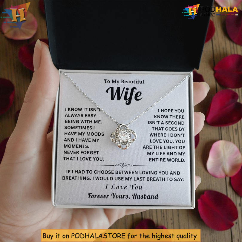 To My Wife Necklace Valentine Card Messages Love You Longer - View 1 To My Wife Necklace Valentine Card Messages Love You Longer - View 1