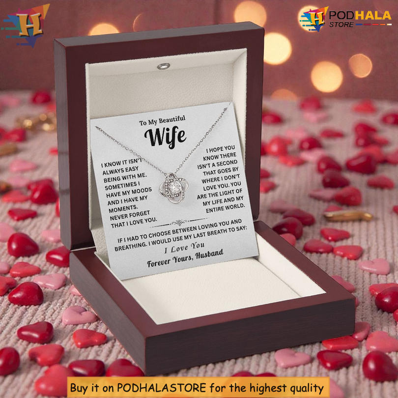 To My Wife Necklace Valentine Card Messages Love You Longer - View 2 To My Wife Necklace Valentine Card Messages Love You Longer - View 2
