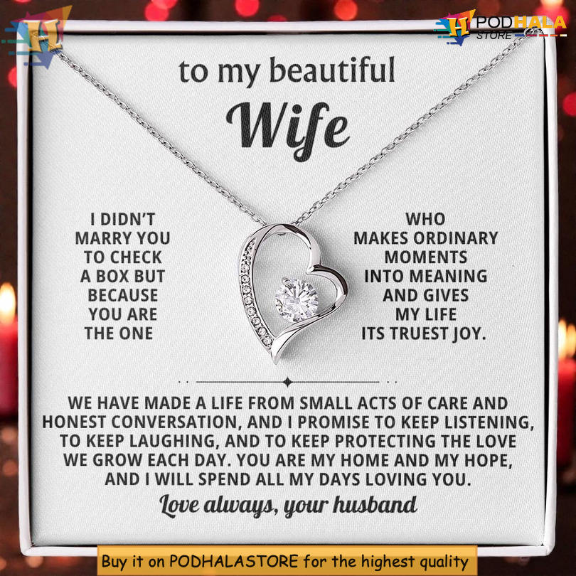 To My Wife Necklace Valentine Day Necklace You Are My Home And Hope - View 1 To My Wife Necklace Valentine Day Necklace You Are My Home And Hope - View 1