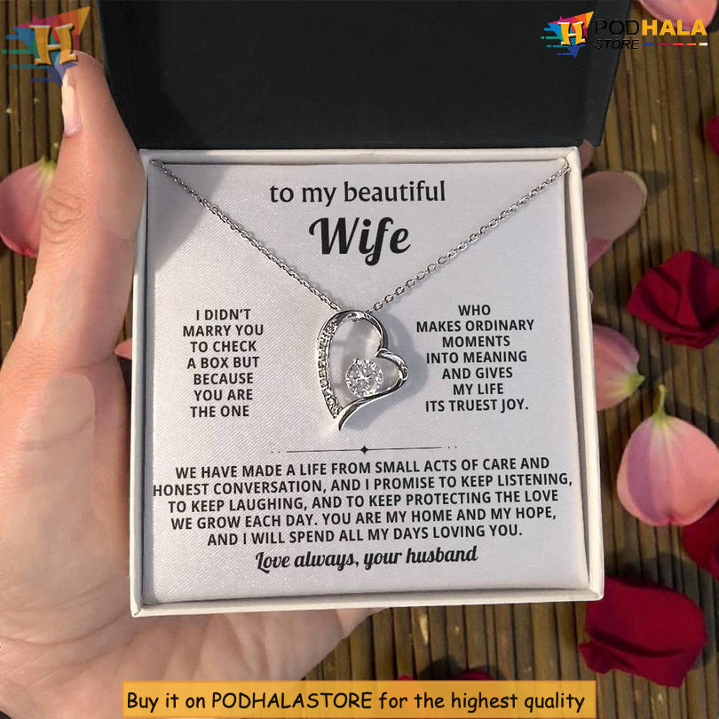 To My Wife Necklace Valentine Day Necklace You Are My Home And Hope - View 2 To My Wife Necklace Valentine Day Necklace You Are My Home And Hope - View 2