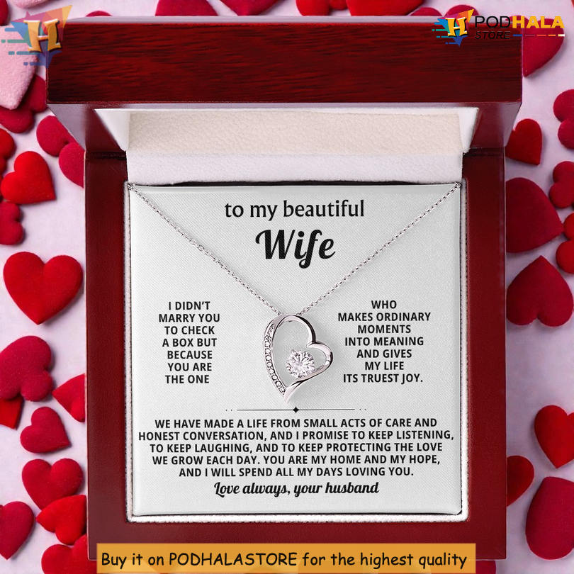 To My Wife Necklace Valentine Day Necklace You Are My Home And Hope - View 4 To My Wife Necklace Valentine Day Necklace You Are My Home And Hope - View 4