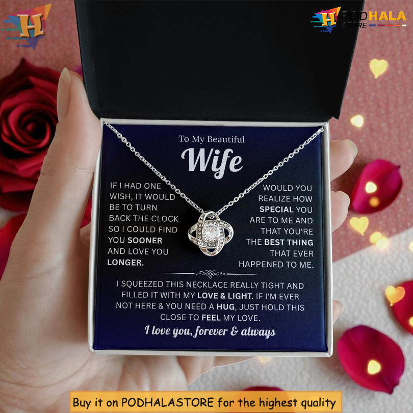 To My Wife Necklace Valentine's Day Card Messages Through My Eyes - View 1 To My Wife Necklace Valentine's Day Card Messages Through My Eyes - View 1