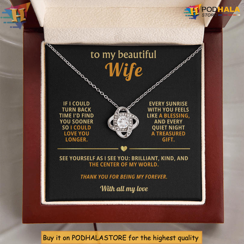 To My Wife Source Of Joy Necklace Valentine Day Card Messages Find You Sooner Love You Longer - View 2 To My Wife Source Of Joy Necklace Valentine Day Card Messages Find You Sooner Love You Longer - View 2