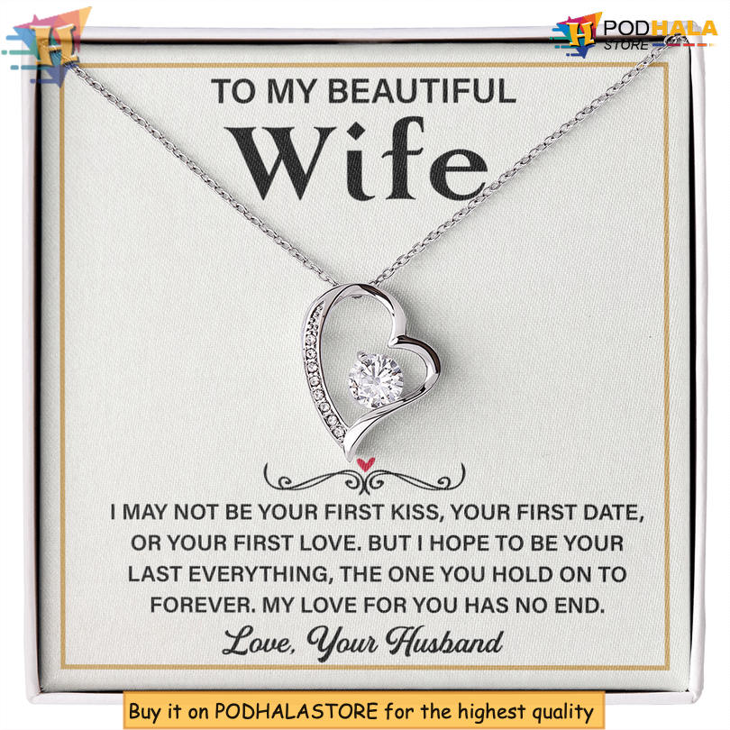 To My Wonderful Wife Forever Promise Necklace Valentines Card Messages My Last Everything To My Wonderful Wife Forever Promise Necklace Valentines Card Messages My Last Everything
