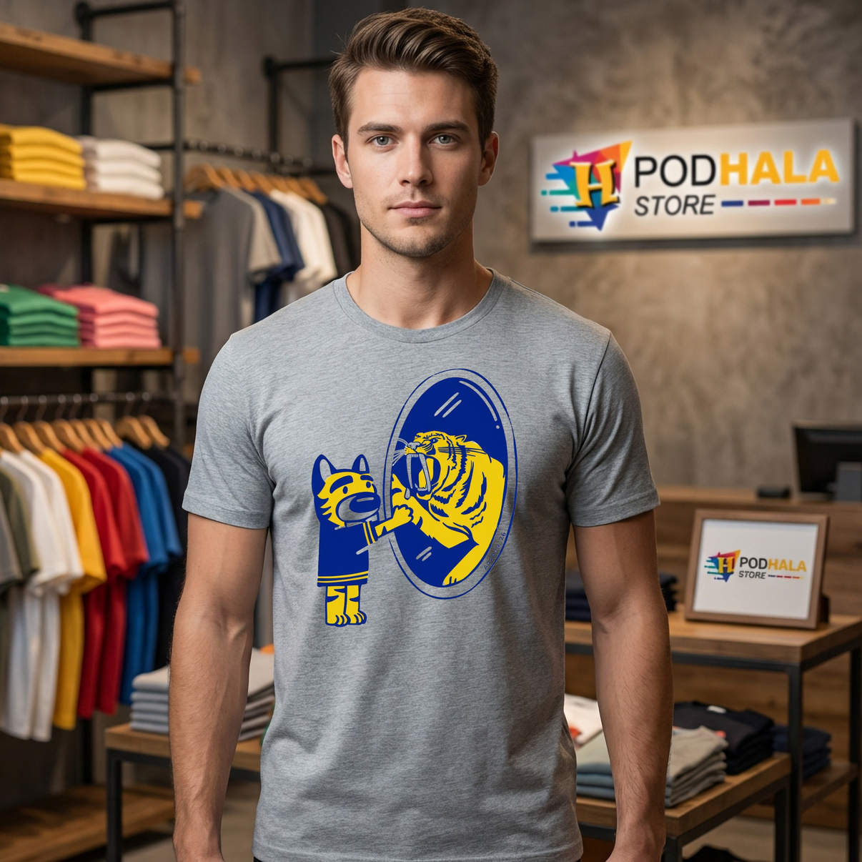 Toothie The Buffalo Hockey Shirt Sports Mascot Fan Graphic Design For Mens