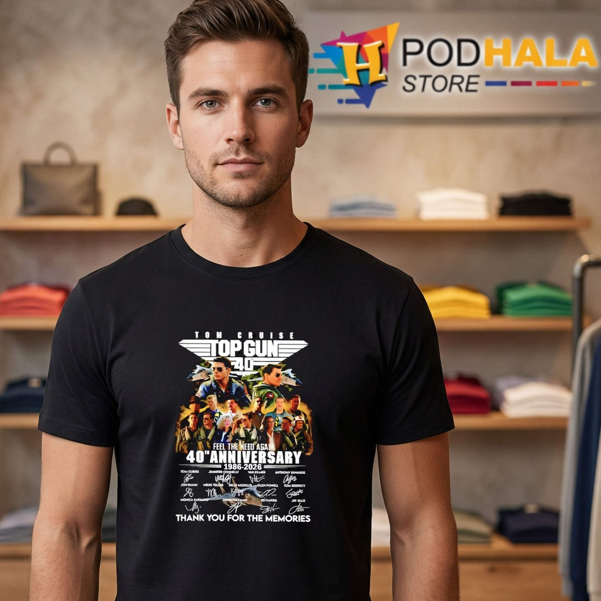 Top Gun 40th Anniversary Tom Cruise Shirt 2026 Thank You Memories Fan Gear
