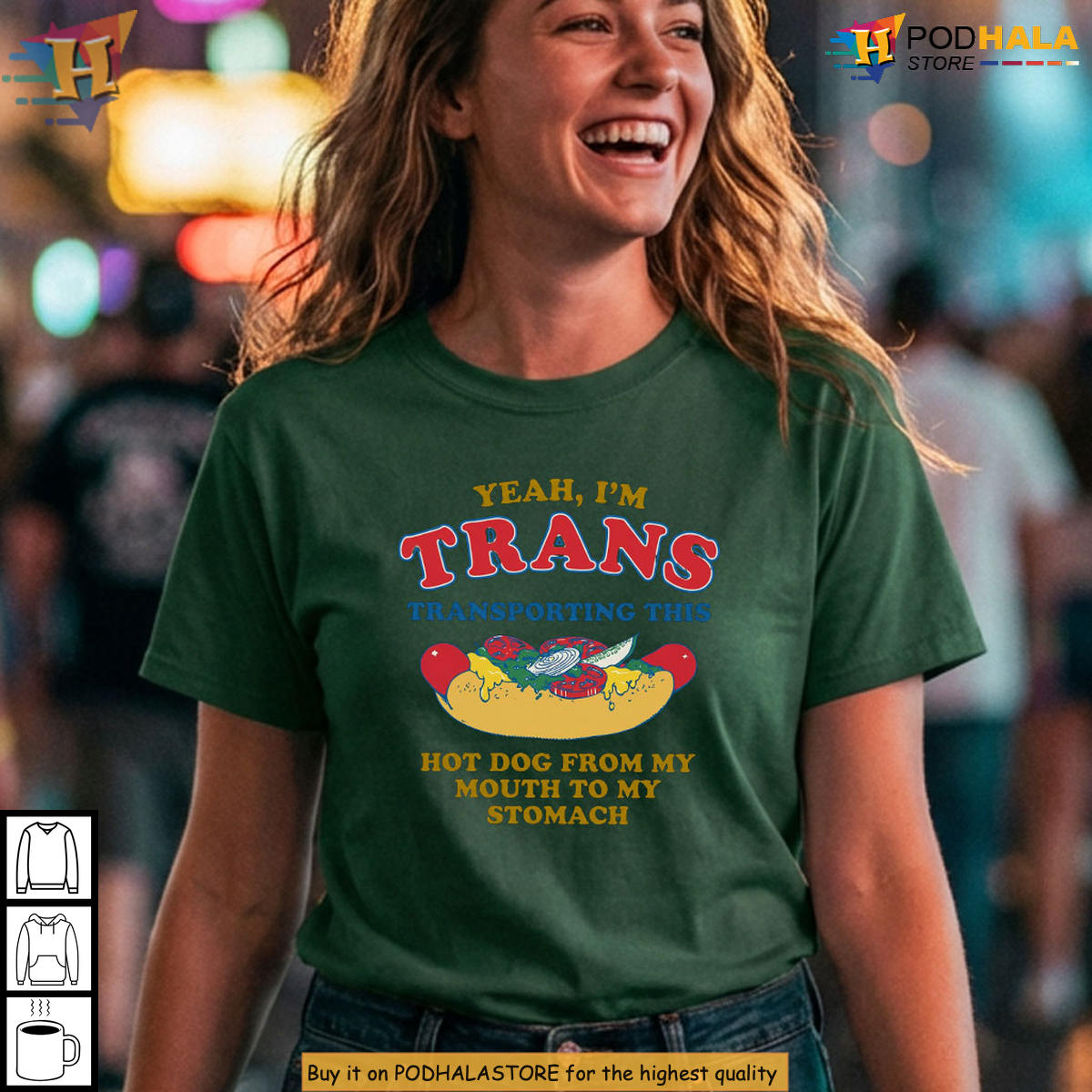 Trans Transporting Hot Dog Meme 2026 Funny Retro Food Humor Men Gift T-Shirt